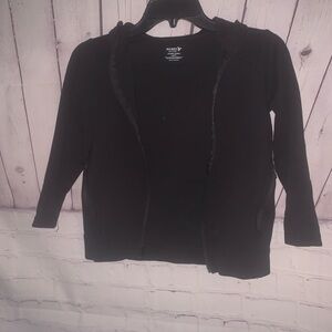 Old Navy Black Hooded Zip Jacket